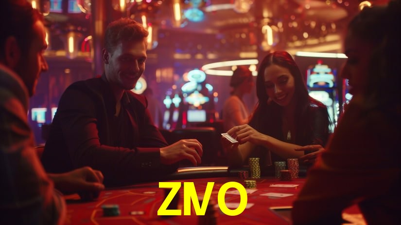 Una escena digital vívida inspirada en casino con ZIVO mostrado prominentemente, luces brillantes, fichas, cartas y acentos dorados.